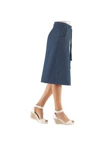 Casual Looks , Jeansrock , blau , Rock in Jeans-Optik