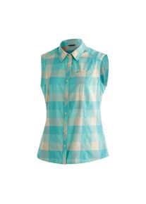 Maier Sports , Damen , Funktionsbluse &raquo;Sana sleeveless&laquo; &auml;rmellose Damen Bluse, atmungsaktive Karobluse , blau , Karierte, &auml;rmellose Bluse f&uuml;r...