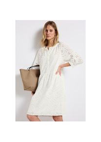 Street One , Midikleid, mit Lockstickerei , weiss , Kurzes Tunika-Kleid von Street One