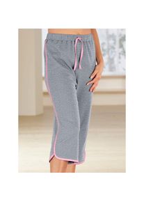 Jelmoli Unisex, Caprihose, grau, meliert, 46, Normalgr&ouml;ssen, modische Kontrast-Paspeln