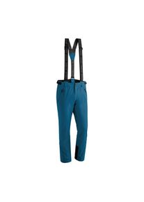 Maier Sports , Damen , Skihose »Anton slim« Herren Schneehose mit Hosenträgern, wind/wasserdicht, Slim Fit , blau , Wattierte, sportliche Skihose...