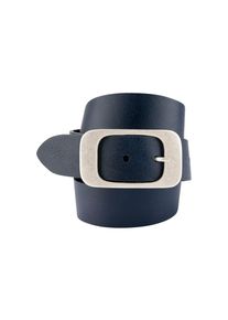 Bernd Götz BERND GÖTZ , Ledergürtel, mit flächiger Schliesse , blau