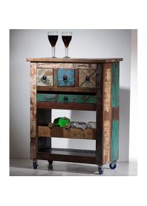 Sit, Sit K&uuml;chenwagen &raquo;Riverboat&laquo; Shabby Chic, Vintage, bunt, lackiert, B/H/T: 78 cm x 85 cm x 48 cm