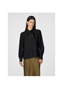 Y.A.S , Schluppenbluse »YASPIL LS BOW SHIRT S. NOOS«, mit Schleifendetail , schwarz , Langarmbluse von YAS