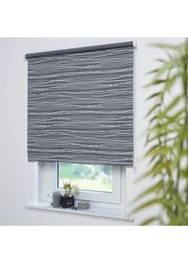 Seitenzugrollo »Dekor Sahara« Lichtschutz ohne Bohren , grau , Liedeco , Obermaterial: 100% Polyester