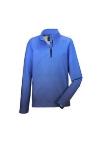 Killtec , Langarmshirt »KSW 164 BYS LS SHRT« , blau , Kids Funktionsshirt mit coolem Farbverlauf und Stehkragen