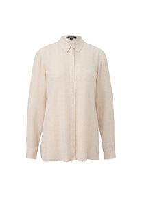 comma, Unisex, Langarmbluse aus Viskose, mit Minimal-Muster, beige aop, 40, Longbluse f&uuml;r Unisex von COMMA