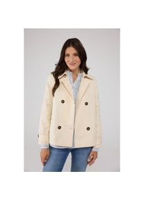 LIEBLINGSSTÜCK Lieblingsstück , Kurzjacke »IniaL«, mit Stickerei am Ärmel , beige , Kurze Trenchjacke von Lieblingsstück