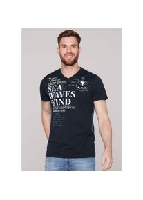CAMP DAVID , T-Shirt mit Wording-Prints , blau , T-Shirt von CAMP DAVID