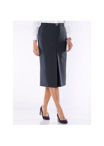 CLASSIC , Faltenrock , blau , mit 43% Schurwolle