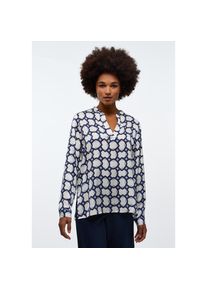 Eterna , Longbluse »LOOSE FIT« , blau , Steh-Kragen