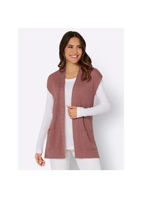 Classic Basics , Strickweste , rot , aufgesetzte Taschen