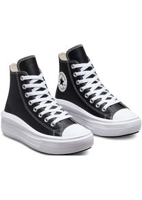 Converse, Unisex, Sneaker &raquo;CHUCK TAYLOR ALL STAR MOVE PLATFORM LEATHER&laquo;, schwarz, wei&szlig;, 37,5, Bequemer Sneaker von Converse mit Schn&uuml;rung