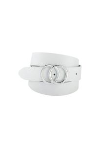 Bernd G&ouml;tz Bernd G&ouml;tz, Unisex, BERND G&Ouml;TZ Koppelg&uuml;rtel mit Doppelringschliesse, wei&szlig;, 100, Unisexlederg&uuml;rtel von Bernd G&ouml;tz