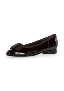 Gabor , Ballerina, Flats, Kitten Heel, Festliche Schuhe mit dekorativer Schleife , schwarz , Ballerina in klassischer Linie