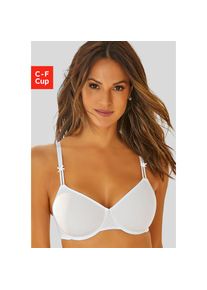 Lascana, Lascana Minimizer-BH mit nahtlos vorgeformten Spacer-Schalen, Basic Dessous, wei&szlig;, 90, Cup E, Minimizer-BH