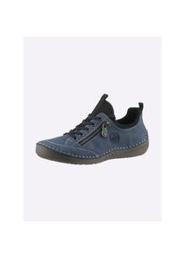 Rieker , Schnürschuh , blau , Weite F
