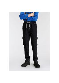 Kidsworld, Unisex, Kidsworld Cargohose &raquo;, bequeme Schlupfform mit Stretch&laquo; f&uuml;r Unisex, schwarz, 134, N-Gr, Cargohose von Kidsworld f&uuml;r Unisex