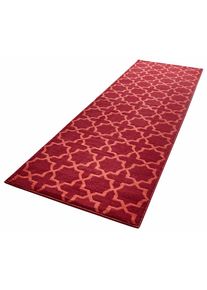 Läufer »Glam« rechteckig 9 mm Höhe Kurzflor, Modern, Weich, Wohnzimmer Teppich, Flur, Eingang, Deko , rot , Hanse Home , Obermaterial: 100%...