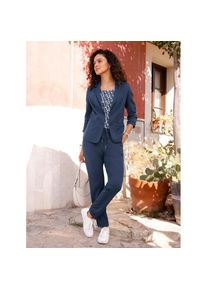 Inspirationen , Jerseyblazer »Jersey-Blazer« , blau , mit Viskose (ECOVERO)