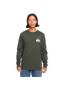 Quiksilver , Herren , Langarmshirt »Omni Logo« , grün , Material: Rippstrick-Material aus Baumwolle...