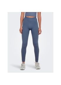 Only Play, Unisex, Only Play Trainingstights &raquo;ONPJAIA LIFE HW LOUNGE&laquo; in gerippter Struktur, vintage indigo, XS, N-Gr, Trendy gerippte Trainingstights