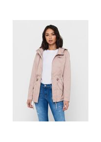 Only , Parka »ONLLORCA CANVAS PARKA CC OTW«, mit Kapuze, mit Kapuze , rosa , Einfarbiger Kurzparka von Only