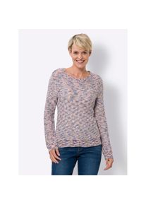Classic Basics , Rundhalspullover »Rundhals-Pullover« , weiss , effektvolle Strickstruktur