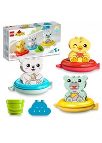 Lego , Konstruktionsspielsteine »Badewannenspass: Schwimmender Tierzug (10965), DUPLO«, (14 St.), Badewannenspielzeug , bunt
