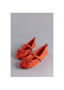 Aniston Shoes, Unisex, Aniston SHOES Ballerina , Riemchenballerina, Schlupfschuh, Loafer, Slipper - NEUE KOLLEKTION, orange, rot, 36, H&uuml;bscher 