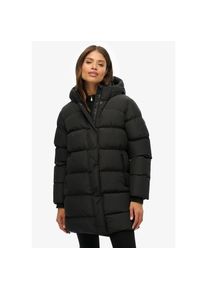 Superdry, Unisex, Steppjacke &raquo;HOODED SPORTS PUFFER MID JKT&laquo; mit Kapuze, schwarz, S, Moderne Pufferjacke von Superdry