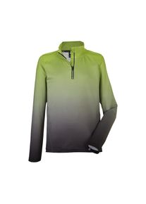 Killtec , Langarmshirt »KSW 164 BYS LS SHRT« , grün , Kids Funktionsshirt mit coolem Farbverlauf und Stehkragen