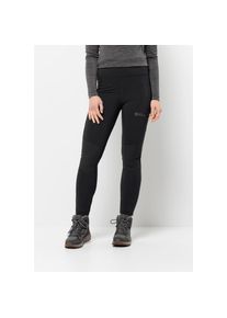 Jack Wolfskin, Unisex, Trekkinghose &raquo;KAMMWEG TIGHTS W&laquo;, schwarz, S (36), Normalgr&ouml;ssen, Elastische, enganliegende Hose