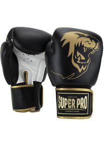Super Pro , Boxhandschuhe &raquo;Warrior&laquo; , goldfarben