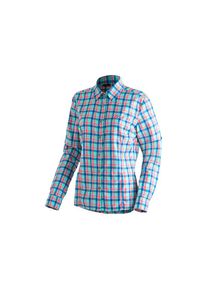 Maier Sports, Unisex, Funktionsbluse &raquo;Nanni&laquo; Unisex Bluse, langarm Karobluse f&uuml;r Outdoor und Freizeit, kariert, 44, Karierte Langarm-Bluse f&uuml;r Reisen 
