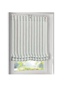 Raffrollo mit Ösen , grün , HEINE HOME