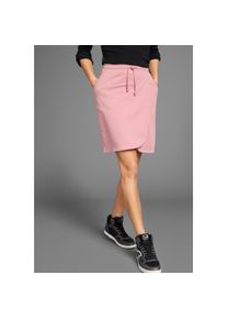 Kangaroos , Damen , Jerseyrock, in Wickeloptik mit elastischem Bund , rosa , Bequemer Jerseyrock in Wickeloptik