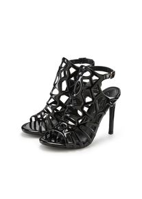 LASCANA Belle Affaire, Unisex, LASCANA Belle Affaire High-Heel-Sandalette &raquo;Sandalette mit Cut-Outs,&laquo; verf&uuml;hrerischer Sommerschuh in Lack-Optik, 