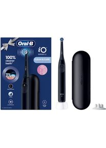 Oral-B , Elektrische Zahnbürste »iO Series 2«, 1 St. Aufsteckbürsten, für die sanfte Reinigung, Reise-Etui, Aufsteckbürstenhalter , schwarz ,...