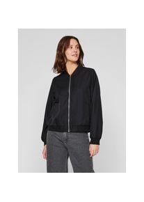 Vila, Unisex, Blouson &raquo;VIPAPAYA L/S BOMBER JACKET - NOOS&laquo;, schwarz beauty, 40, L&auml;ssige Blousonjacke von Vila im Baseball Style