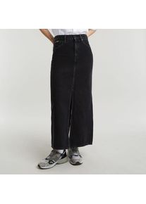 G-Star Raw G-Star, Unisex, G-STAR Maxirock &raquo;Viktoria Long Skirt wmn&laquo; im Jeans-Look, worn in schwarz obsidian, 27, Jeansrock von G-STAR
