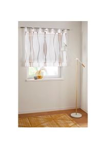 Raffrollo »Dimona« mit Schlaufen Transparent, Voile, Polyester , grau , my home , Obermaterial: 100% Polyester