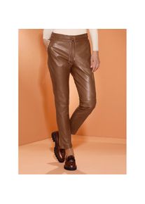 CRÉATION L Creation L , Lederhose , braun , weiches Lamm-Nappaleder
