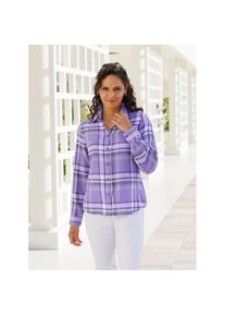 Casual Looks , Karobluse , angenehm weicher Leichtflanell