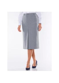 CLASSIC , Faltenrock , grau , mit 43% Schurwolle