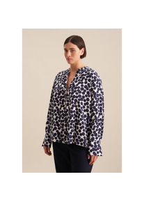 Seidensticker , Klassische Bluse »Schwarze Rose«, Tunika Punkte , blau , Passform: Regular