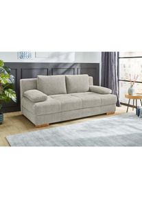 Jockenh&ouml;fer Jockenh&ouml;fer Gruppe, Schlafsofa &raquo;Calli, als Dauerschl&auml;fer geeignet,&laquo; mit Tonnentaschenfederkern+Wellenfederung im Sitz+R&uuml;cken, Bettkasten, braun, beige