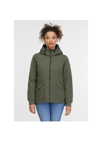 Ragwear , Outdoorjacke »DOWEY WARM«, mit Kapuze, leicht wärmende Übergangsjacke mit hochschliessendem Kragen und Kapuze , grün , Vegan, von PETA...