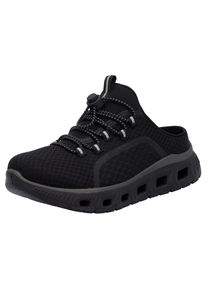 RIEKER Sport , Clog , Outdoormode, Plateau, Sommerschuh mit MemoSoft-Ausstattung , schwarz , Clog - Reinschlüpfen und sich wohl fühlen