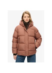 Superdry , Damen , Steppjacke &raquo;HOODED 5 BAFFLE SPORTS PUFFER&laquo; mit Kapuze , braun , Moderne Pufferjacke von Superdry